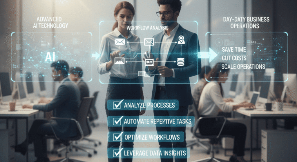 AI automation consultant bridging technology and business operations.
