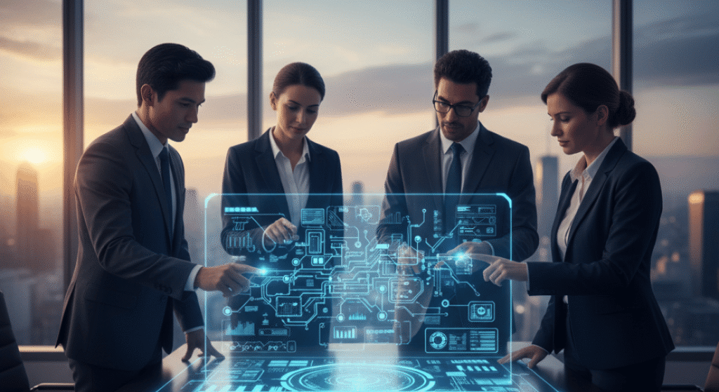Tailored intelligent automation services for workflow optimization.