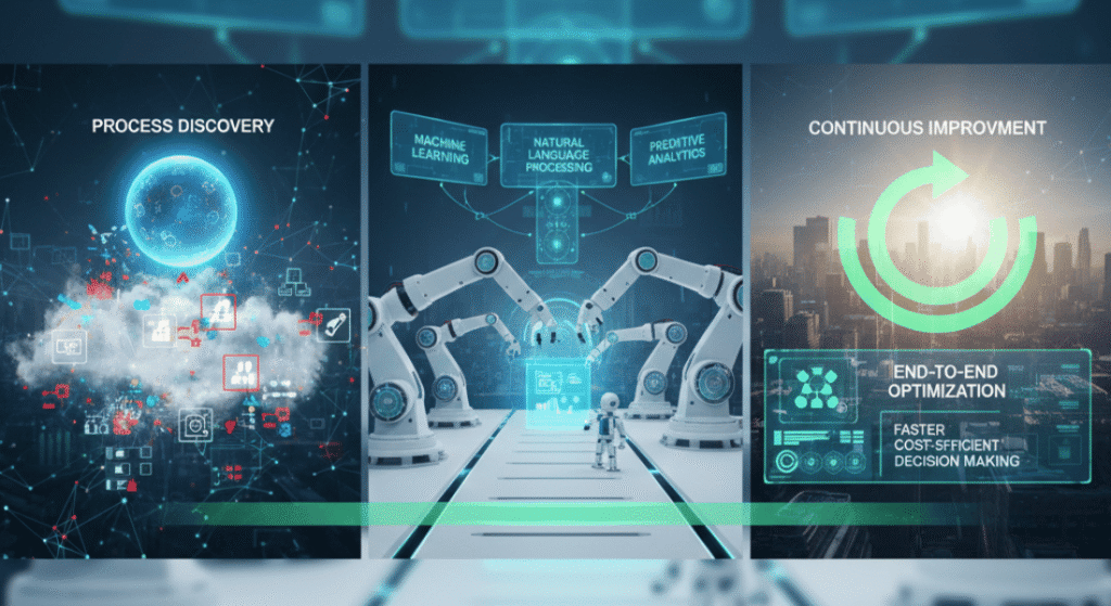 AI business process automation using machine learning.