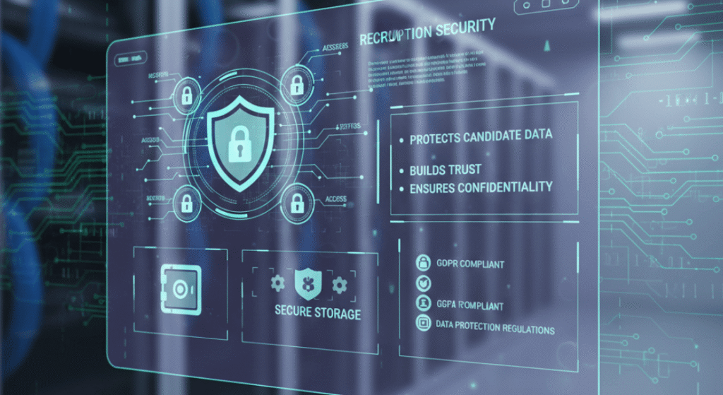 Recruitment chatbots with secure data encryption.